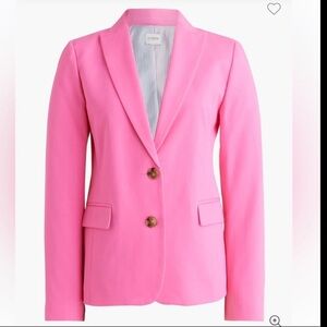Bright Pink cotton blend Blazer